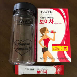티젠 보이차 + 마이보틀 세트 — 5점을 준 리뷰어가 2018년 6월 올린 사용 사진