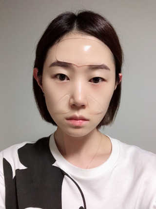 아이디플라코스메틱 아이디 페이스핏 플러스 패치 — 4점을 준 리뷰어가 2019년 10월 올린 사용 사진