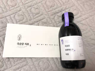 국순당식초 국순당 과일식초 3종 — 5점을 준 리뷰어가 2018년 9월 올린 사용 사진