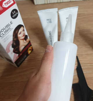 (주)에네스티 미스랩 더블 클리닉 헤어 컬러 크림 — 5점을 준 리뷰어가 2019년 10월 올린 사용 사진