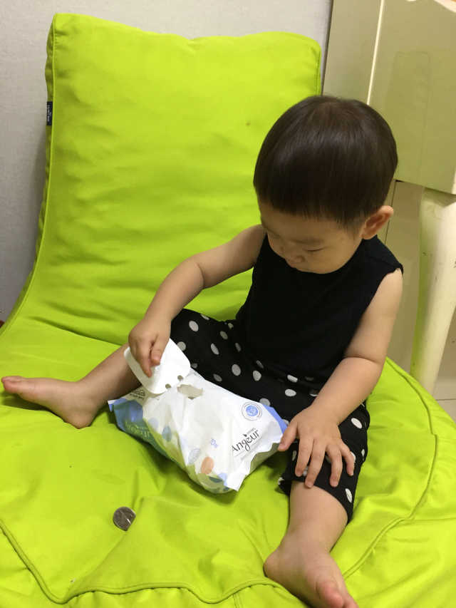 앙쥬르 프라임 물티슈 리필형(70매/10팩) 리뷰 사진