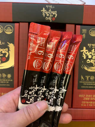 메이준뉴트리 박경호의 홍삼활력스틱 10ml x 30포 — 5점을 준 리뷰어가 2020년 2월 올린 사용 사진