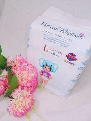 네추럴블라썸 NATURAL BLOSSOM 슈퍼 얇은 바지 기저귀 — 5점을 준 리뷰어가 2018년 10월 올린 사용 사진