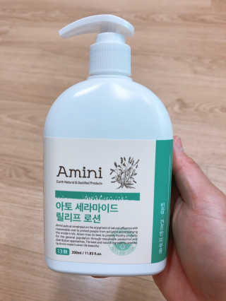 아미니 아토세라마이드 릴리프로션 — 5점을 준 리뷰어가 2019년 11월 올린 사용 사진