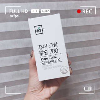 네츄럴굿띵스 퓨어 코랄 칼슘 700 30일분 — 4.67점을 준 리뷰어가 2018년 11월 올린 사용 사진