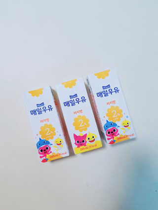 매일우유 멸균 매일우유 저지방 2프로 멸균 핑크퐁 에디션 6입 — 5점을 준 리뷰어가 2017년 12월 올린 사용 사진