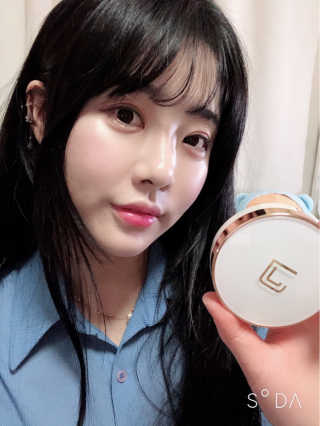 지고트 미네랄 UV 스네일 쿠션 리필포함 — 4점을 준 리뷰어가 2019년 1월 올린 사용 사진