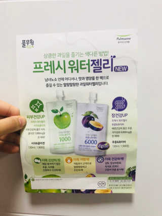 풀무원 프레시 워터젤리 — 4.33점을 준 리뷰어가 2018년 8월 올린 사용 사진