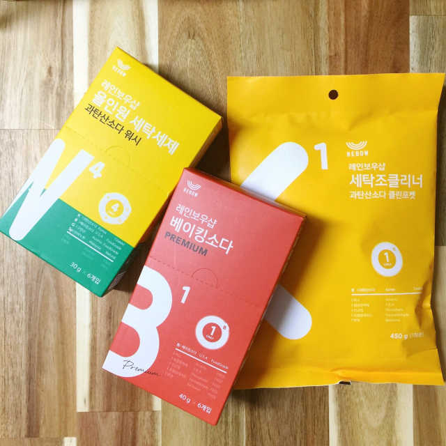 올인원세탁세제,베이킹소다 스틱포6개입+세탁조클리너 리뷰 사진