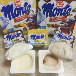 몬테밀크디저트 초코&바닐라 — 4점을 준 리뷰어가 2017년 4월 올린 사용 사진