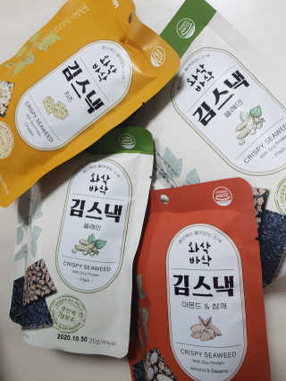 더빈트 와삭바삭 김스낵 — 5점을 준 리뷰어가 2019년 12월 올린 사용 사진
