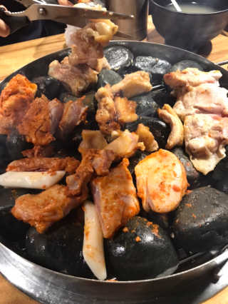 [춘여닭숯불닭갈비] 닭갈비 무한 2인+치즈퐁듀+음료수 — 4점을 준 리뷰어가 2019년 8월 올린 사용 사진