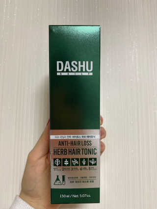 다슈코리아 다슈 데일리 안티 헤어로스 허브 헤어토닉 150ml — 3점을 준 리뷰어가 2020년 1월 올린 사용 사진