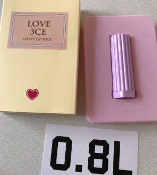 LOVE 3CE VELVET LIP STICK — 5점을 준 리뷰어가 2018년 3월 올린 사용 사진