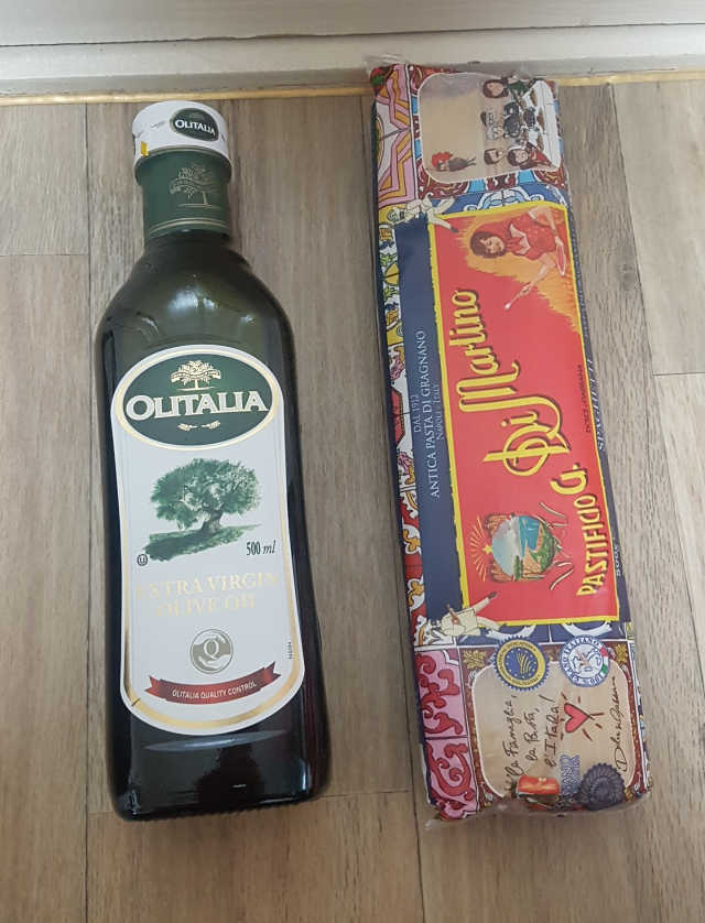 올리타리아 올리브오일 + 디마르티노 스파게티면 세트 리뷰 사진