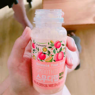 풀무원 스무디랩 피치&비타 — 4점을 준 리뷰어가 2017년 11월 올린 사용 사진