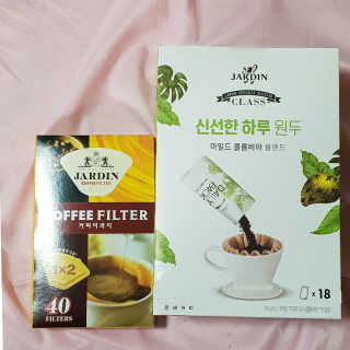 (주)쟈뎅 [쟈뎅] 클래스 신선한 하루 원두+여과지 SET — 5점을 준 리뷰어가 2019년 3월 올린 사용 사진