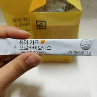 네츄럴굿띵스 퓨어 키즈 프로바이오틱스 60포 — 4.17점을 준 리뷰어가 2018년 1월 올린 사용 사진