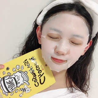 초코무 코스메틱스 초코무 모이스쳐 허니 마스크팩 — 5점을 준 리뷰어가 2018년 7월 올린 사용 사진