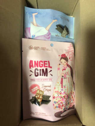 엔젤김 ANGEL GIM 춘하추동 김스낵 4종 — 4점을 준 리뷰어가 2019년 7월 올린 사용 사진
