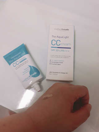 마더메이드 더 아쿠아라이트 CC크림 SPF50+ PA+++ — 5점을 준 리뷰어가 2019년 4월 올린 사용 사진