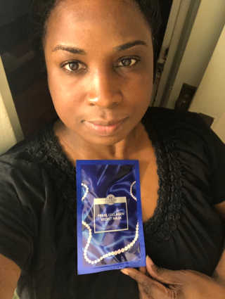 Pearl Collagen Velvet Mask 1 BOX by YVESOM — 3점을 준 리뷰어가 2019년 2월 올린 사용 사진