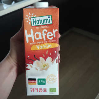 나투미 귀리음료 오리지날 1L + 바닐라 1L — 5점을 준 리뷰어가 2019년 2월 올린 사용 사진