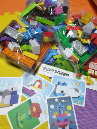 햇님토이 크레용 블럭, 비비드 파스텔 색상 150PCS — 4.75점을 준 리뷰어가 2018년 10월 올린 사용 사진