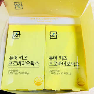 네츄럴굿띵스 퓨어 키즈 프로바이오틱스 60포 — 5점을 준 리뷰어가 2018년 1월 올린 사용 사진