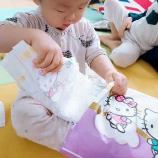 부드러운 헬로키티 기저귀 테이프형 — 2점을 준 리뷰어가 2020년 3월 올린 사용 사진