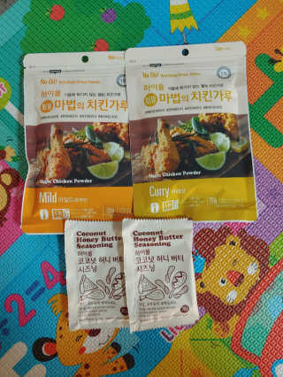MCP 하이몰 마법의치킨가루2봉랜덤 + 코코넛허니버터2봉 — 5점을 준 리뷰어가 2020년 3월 올린 사용 사진