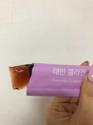 네츄럴굿띵스 태반 콜라겐 젤리 15포 — 5점을 준 리뷰어가 2019년 3월 올린 사용 사진