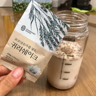 착한습관 귀리쉐이크와 서리태쉐이크 — 5점을 준 리뷰어가 2018년 8월 올린 사용 사진