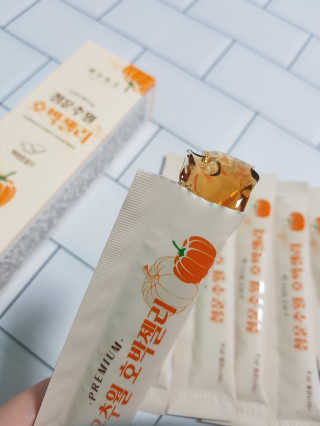 광희생활건강 청운추월 호박젤리 — 5점을 준 리뷰어가 2020년 3월 올린 사용 사진