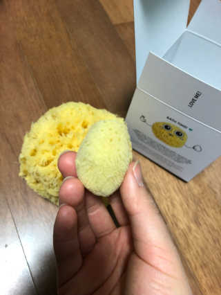 룰라러브 모공관리 끝 지중해산 천연해면 바디스펀지 — 4.83점을 준 리뷰어가 2018년 4월 올린 사용 사진