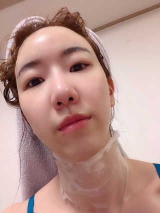 메이베나 1일 1팩 뽑아쓰는 마스크팩 — 3.5점을 준 리뷰어가 2019년 1월 올린 사용 사진