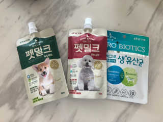 [빙그레] 에버그로 생유산균 1봉（10포입）+펫밀크2팩 — 5점을 준 리뷰어가 2019년 5월 올린 사용 사진