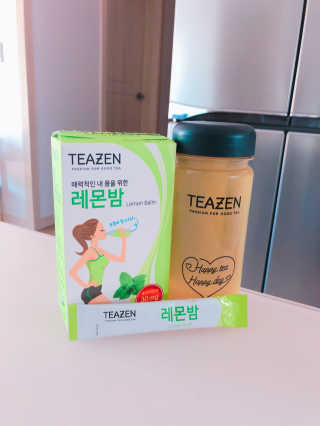 티젠 레몬밤 + 마이보틀 — 5점을 준 리뷰어가 2018년 7월 올린 사용 사진