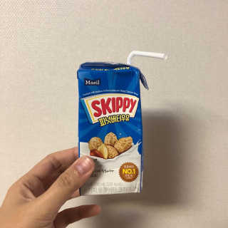 스키피피넛우유 스키피 피넛버터우유 — 5점을 준 리뷰어가 2019년 11월 올린 사용 사진