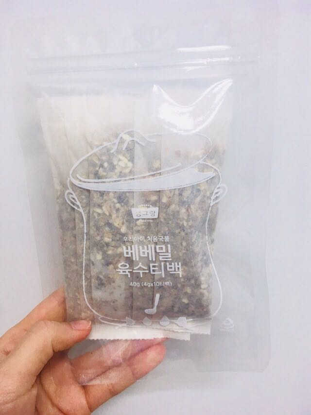 처음국물 순한육수티백 2종 리뷰 사진