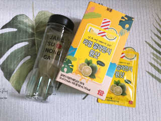 장수농가 리얼깔라만시 원샷 50ml 10팩+보틀 — 5점을 준 리뷰어가 2019년 5월 올린 사용 사진