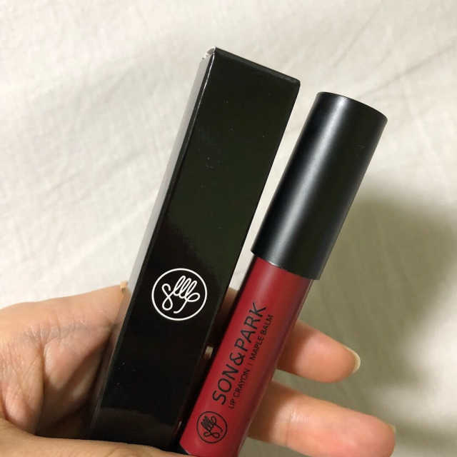 손앤박 립크레용 15 메이플밤 리뷰 사진