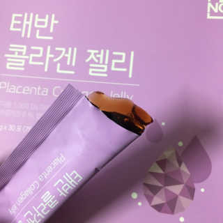 네츄럴굿띵스 태반 콜라겐 젤리 15포 — 5점을 준 리뷰어가 2018년 11월 올린 사용 사진