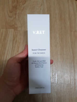 V.RET 브이렛 여성청결제 — 5점을 준 리뷰어가 2018년 9월 올린 사용 사진