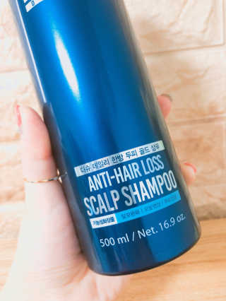 다슈코리아 다슈 데일리 한방 두피 골드 샴푸 500ml — 4.5점을 준 리뷰어가 2019년 2월 올린 사용 사진