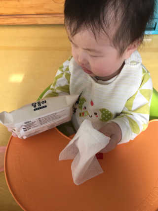 달곰이 물티슈 — 5점을 준 리뷰어가 2017년 3월 올린 사용 사진
