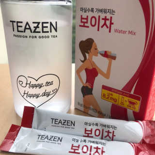 티젠 보이차 + 마이보틀 세트 — 5점을 준 리뷰어가 2018년 6월 올린 사용 사진