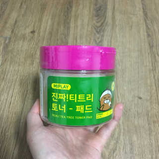 미플레이 진짜 티트리 토너 패드 — 4점을 준 리뷰어가 2018년 11월 올린 사용 사진