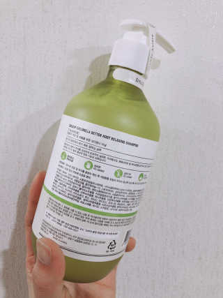 달리프 클로렐라 베러 루트 릴렉싱 샴푸 500ml — 4점을 준 리뷰어가 2019년 1월 올린 사용 사진