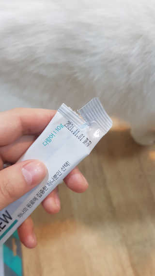 펫프렌즈 생고기가 한봉지 가득 원츄 50g — 5점을 준 리뷰어가 2020년 1월 올린 사용 사진